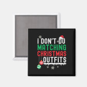 私は一致するクリスマスの衣装クリスマス家族 マグネット (正面/裏面)