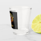 私は七面鳥の叔父の家族のマッチング感謝祭 ショットグラス (右)