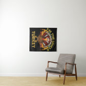 私は七面鳥の叔父の家族のマッチング感謝祭 タペストリー (インサイチュ(横))