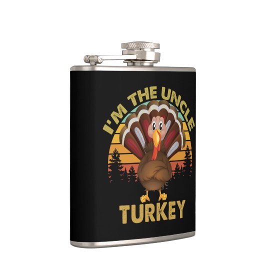 私は七面鳥の叔父の家族のマッチング感謝祭 フラスク (右)