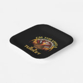 私は七面鳥の叔父の家族のマッチング感謝祭 ペーパープレート (傾斜あり)