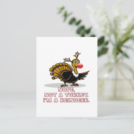 私は七面鳥はがき以外だ シーズンポストカード (スタンド正面)