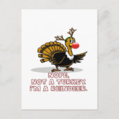 私は七面鳥はがき以外だ シーズンポストカード (正面)