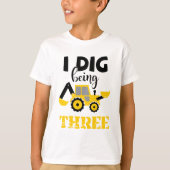 私は三つの建設シャツだと思う Tシャツ (正面)