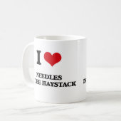 私は三角波の針を愛します コーヒーマグカップ (正面左)