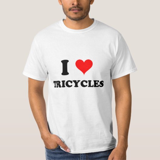 私は三輪車を愛します Tシャツ (正面)