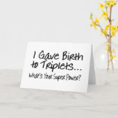 私は三重項にあなたの軍事大国はである何出産しました カード (黄色い花)