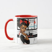 私は上がったり輝いたりしない、私はカフェイン、私は望む マグカップ (左)