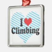 私は上ることを愛します メタルオーナメント (左)