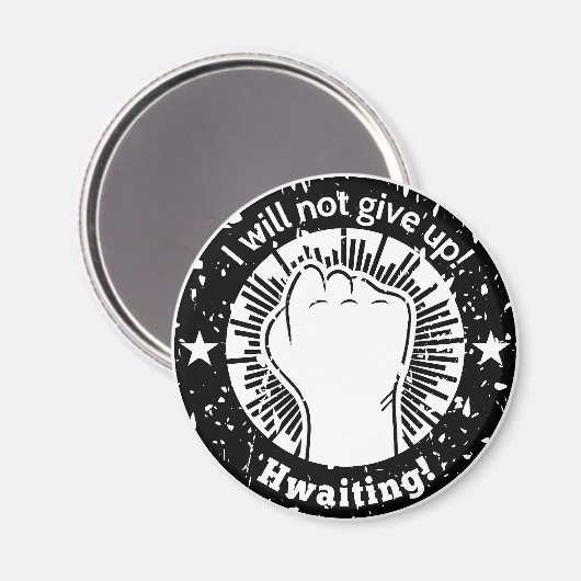 私は上与えがらない!待って!イングランジ マグネット (正面/裏面)