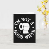 私は上手なワイパーじゃない 面白い 大人ユーモア 新しいパパ ママ カード (黄色い花)