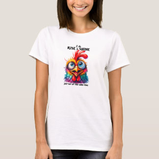 私は上昇し、輝くハッピーチキン Tシャツ