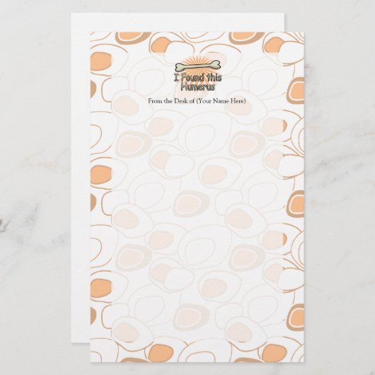 私は上腕骨の骨を見つけおもしろいた 便箋 (正面/裏面)