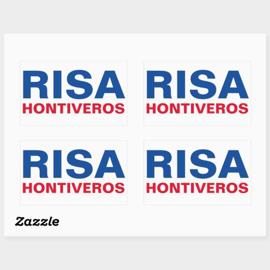 私は上院議員Risa Hontiverosカスタマイズ可能をサポート 長方形シール (シート)