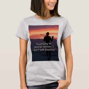 私は不具のTシャツを見ません Tシャツ
