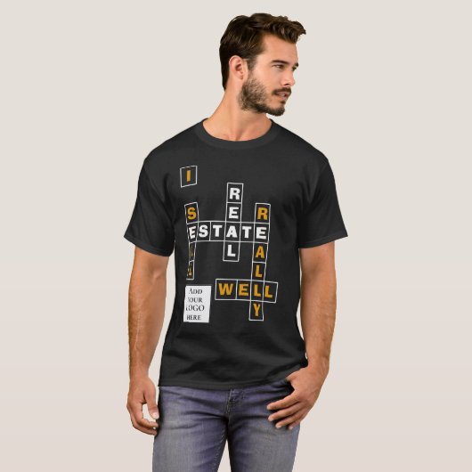 私は不動産のロゴ実在を本当に売る Tシャツ (正面フル)