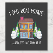 私は不動産を売実在る ワインラベル (シングルラベル)