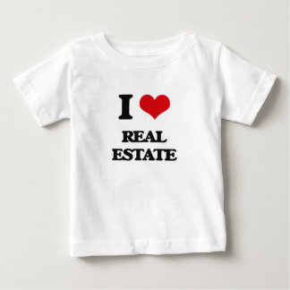 私は不動産を愛します ベビーTシャツ