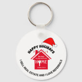 私は不動産クリスチ実在ア不動産仲介業者のクリスマスを販売 キーホルダー (正面)