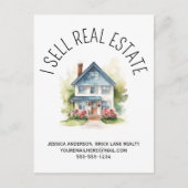 私は不動産プロモ実在ンハウスを販売する ポストカード (正面)