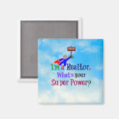 私は不動産仲介業者 – ユーモア マグネット (正面/裏面)