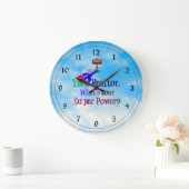 私は不動産仲介業者-ユーモア ラージ壁時計 (ホーム)