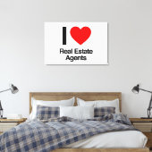 私は不動産実在商が好きだ キャンバスプリント (インサイチュ (寝室))