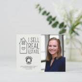 私は不動産実在情報連絡写真不動産を販売 ポストカード (スタンド正面)