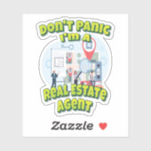 私は不動産屋でパニックに実在ならない シール (シート)