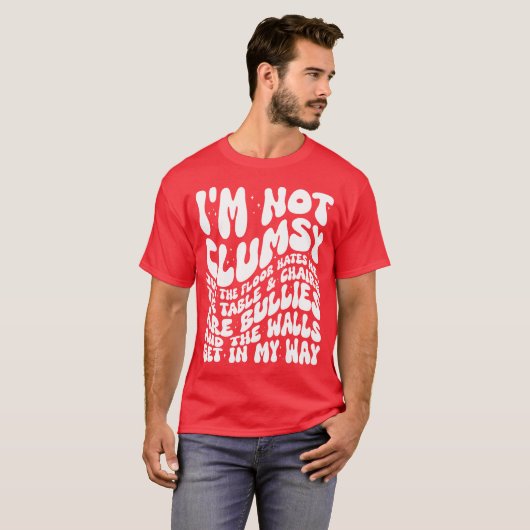 私は不器用なおもしろい諺皮肉な引用文 Tシャツ (正面フル)