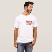 私は不安全です Tシャツ (正面フル)