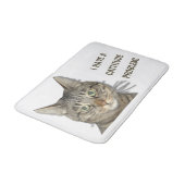 私は不屈の問題を抱えている！かわいいカスタム バスマット (アングル)