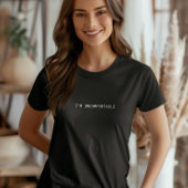 私は不快Tee、ミニマリストの社会的不安 Tシャツ