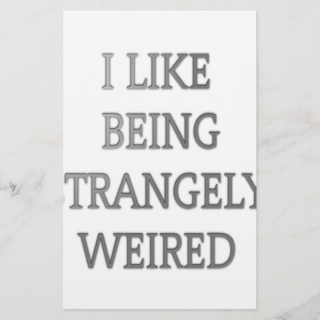 私は不思議な存在風変わりが好はっきりしたき： 文字デザイン (正面)