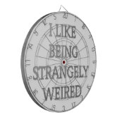 私は不思議な存在風変わりが好はっきりしたき: 文字デザイン ダーツボード (正面左)