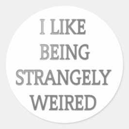 私は不思議な存在風変わりが好はっきりしたき: 文字デザイン ラウンドシール