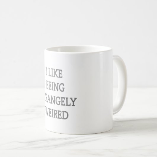 私は不思議な.pngにな風変わりるのが好きだ コーヒーマグカップ (正面右)