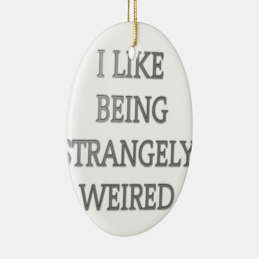 私は不思議な.pngにな風変わりるのが好きだ セラミックオーナメント (右)
