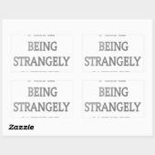 私は不思議な.pngにな風変わりるのが好きだ 長方形シール (シート)