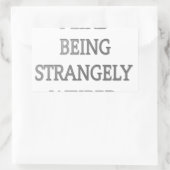 私は不思議な.pngにな風変わりるのが好きだ 長方形シール (バッグ)