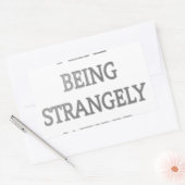 私は不思議な.pngにな風変わりるのが好きだ 長方形シール (封筒)