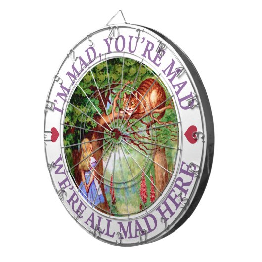 私は不機嫌あなたは不機嫌私たちはここにいる不機嫌! ダーツボード (正面右)