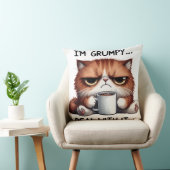 私は不機嫌だ、猫を扱う クッション (椅子)