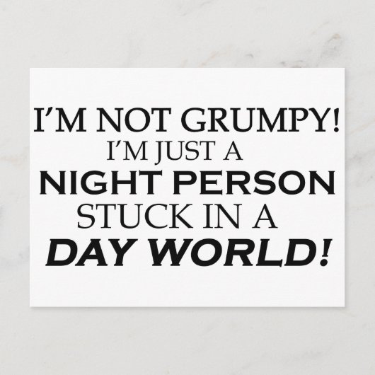 私は不機嫌ではない ポストカード (正面)