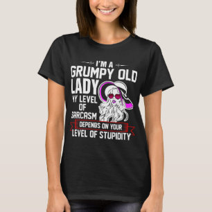 私は不機嫌なおばあさんのTシャツです Tシャツ