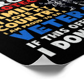 私は不機嫌な退役軍人誇りを持った退役軍人ラブCou ポスター (角)