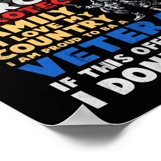 私は不機嫌な退役軍人誇りを持った退役軍人ラブCou ポスター (角)