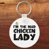 私は不機嫌のチキンレディ キーホルダー (正面)