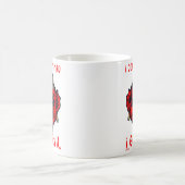 私は不機嫌を得ない、私は悪魔の恐怖おもしろいを得る コーヒーマグカップ (中央)