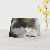 私は不機嫌!私が恋しく思お前の誕生日 カード (黄色い花)